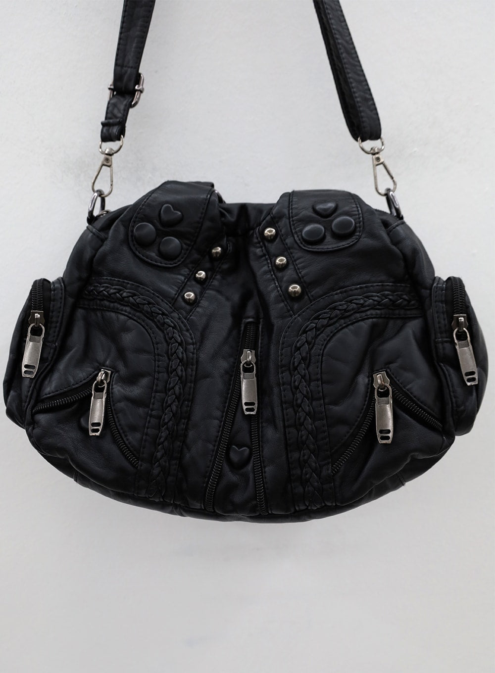Vintage Minimalist Preppy Coquette Tote Bag Women's Black Leather