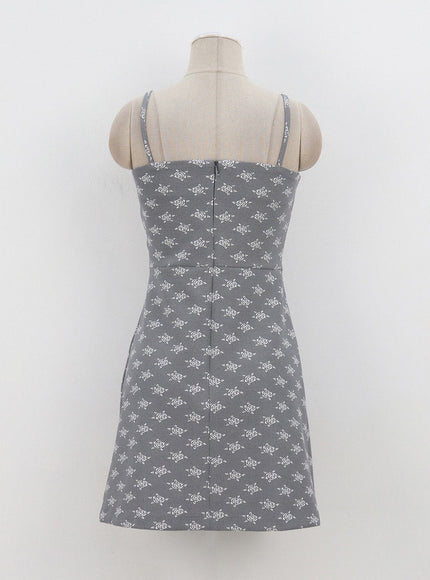 Rose Print Mini Dress OA310