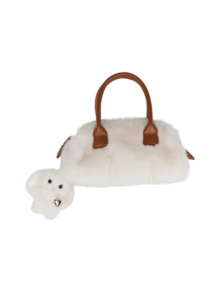 faux-fur-keyring-bag-set-cj520