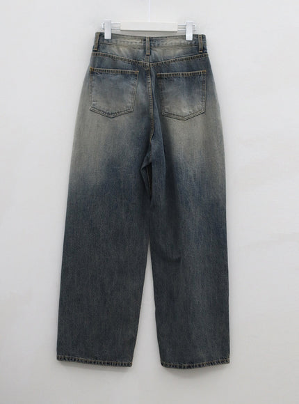 Wide Washed Jeans CS06