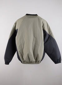 v-neck-lettering-nylon-sweatshirt-cd308