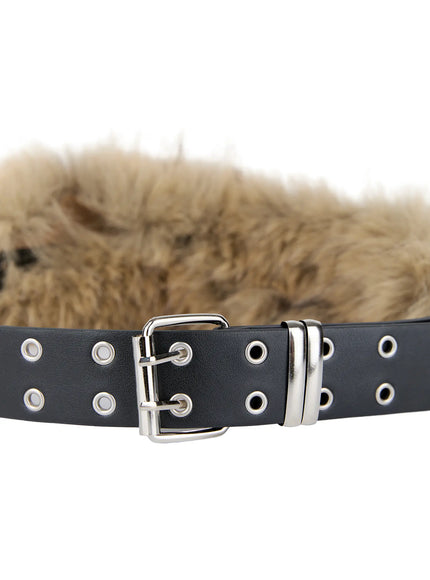 faux-fur-eyelet-belt-cn527
