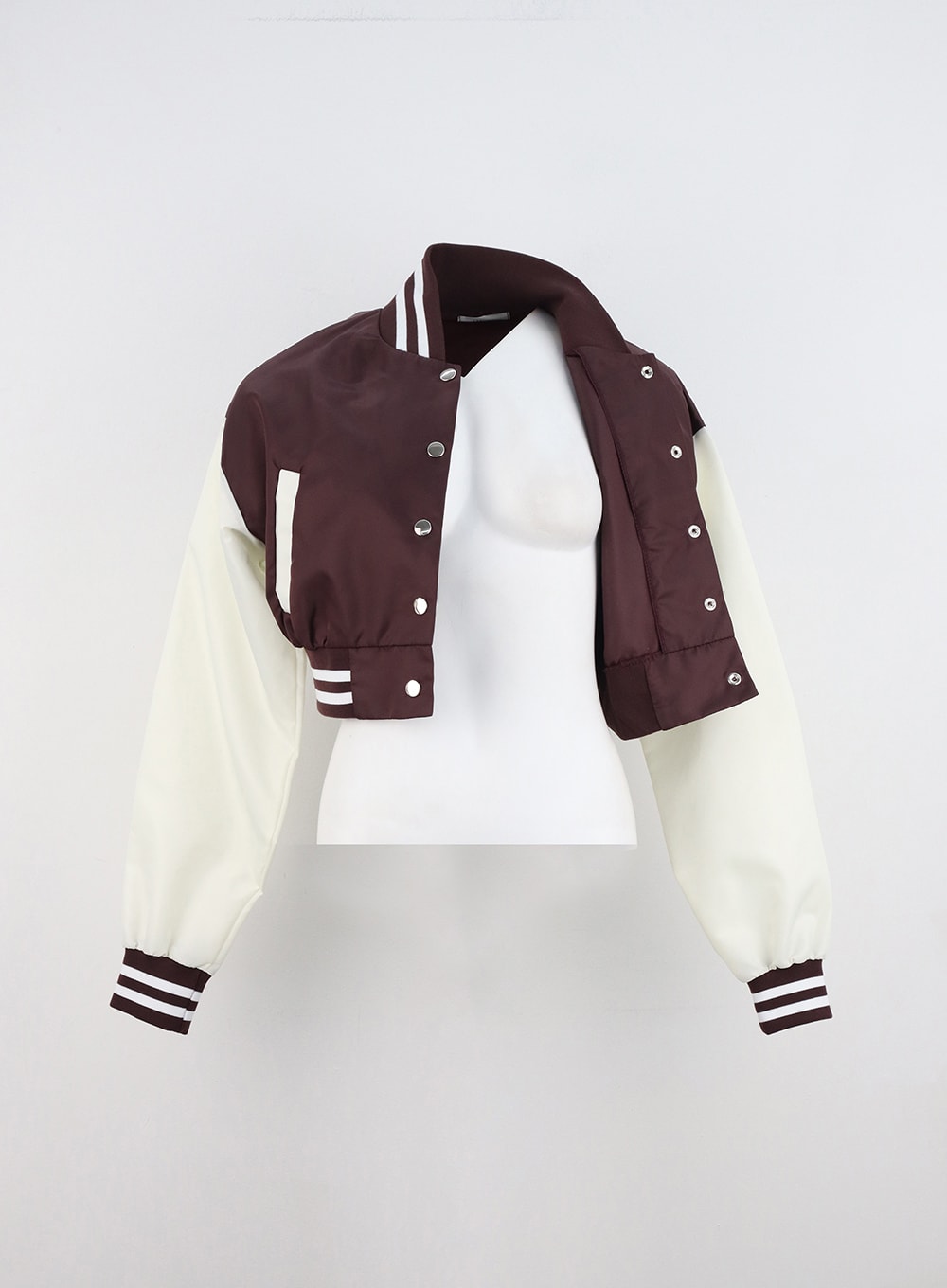 Color block hot sale crop jacket