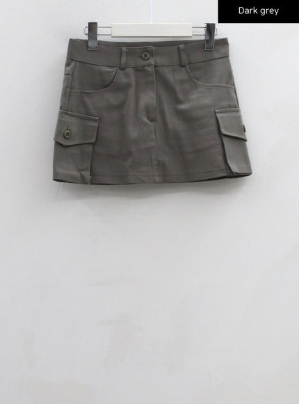 Pocket Low Rise Miniskirt CS02