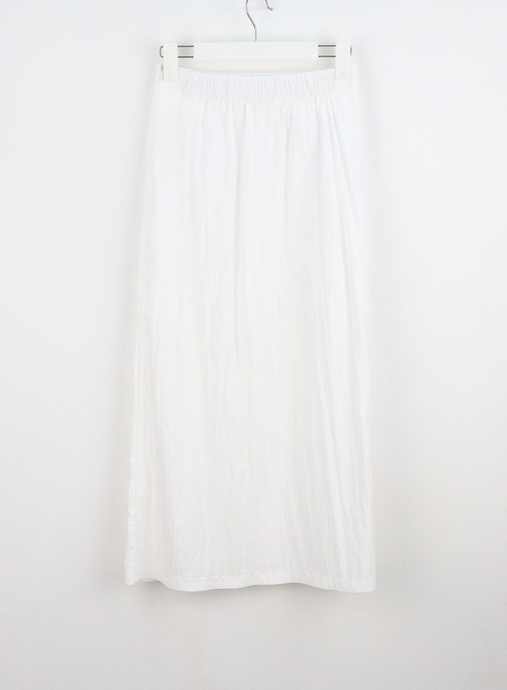 nylon-slit-maxi-skirt-cu302