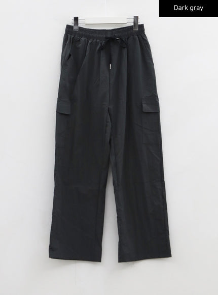 Selena Nylon Cargo Wide Pants CS23