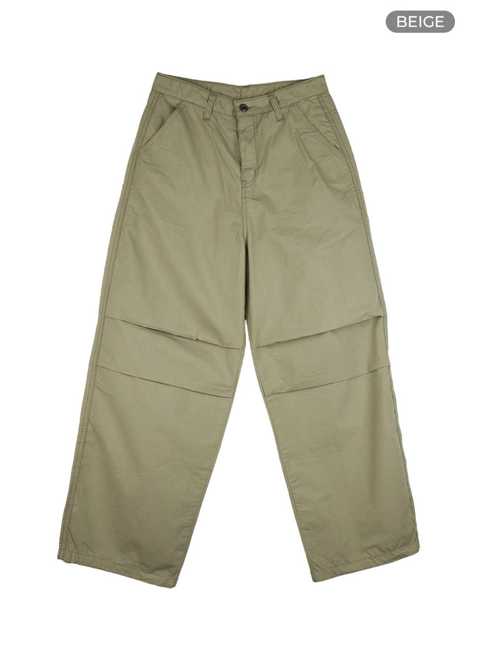casual-wide-leg-pants-cy431 / Beige