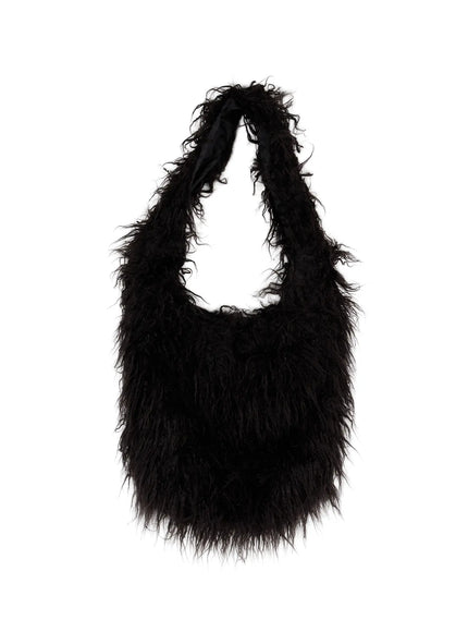 faux-fur-crossbody-bag-cd522 / Black