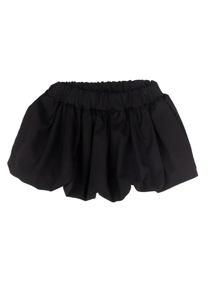 bubble-mini-skirt-cj527 / Black