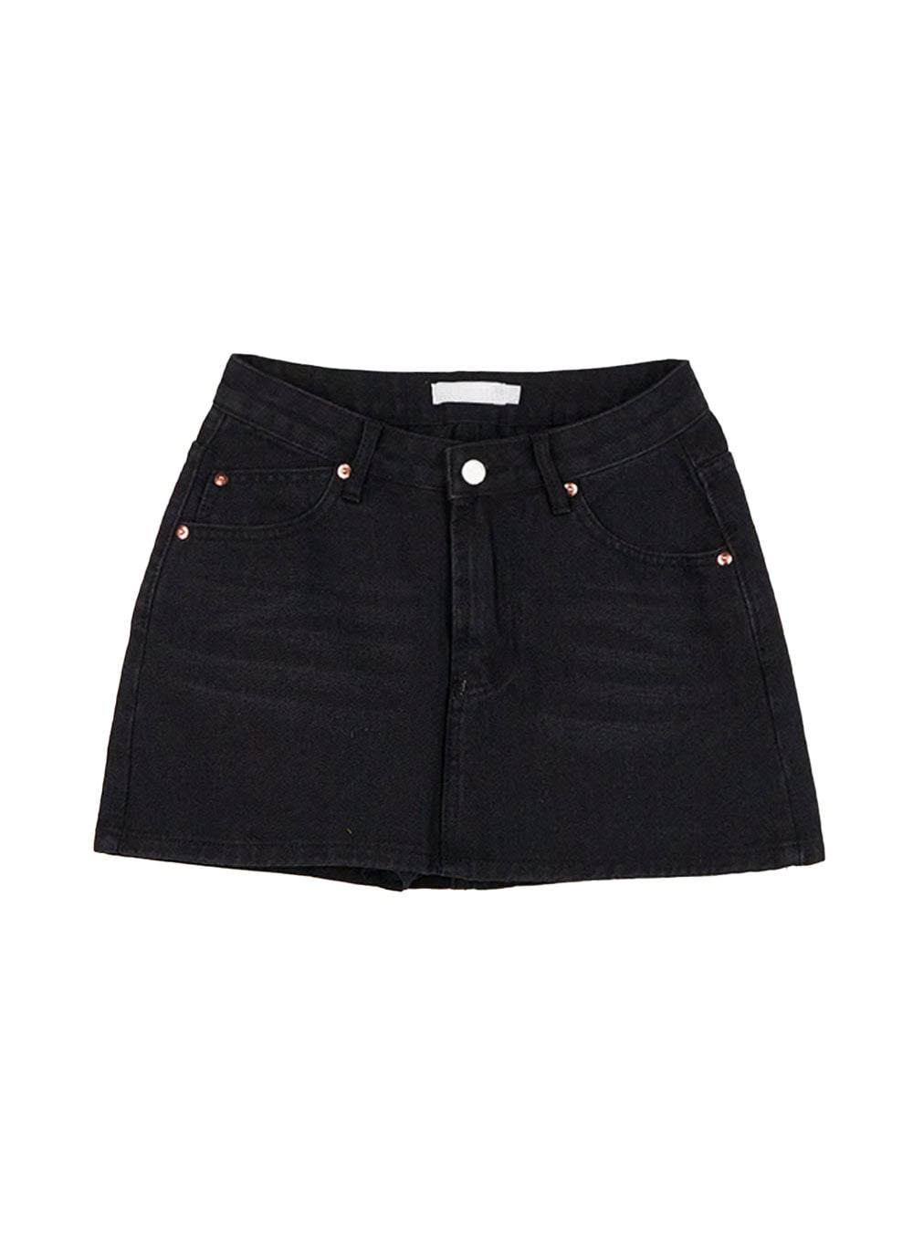 low-waist-denim-mini-skirt-cd426 / Black