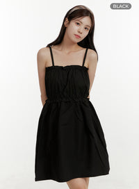 ruffle-tiered-mini-dress-oy409 / Black