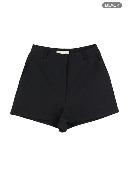 high-waist-basic-shorts-ol423 / Black