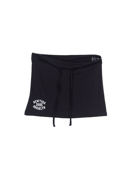 casual-new-york-mini-skirt-cl521 / Black