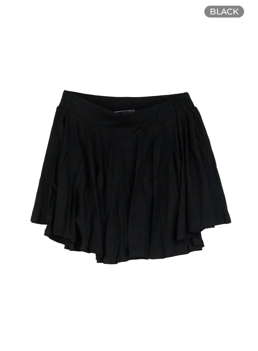 flare-mini-skirt-ol402 / Black