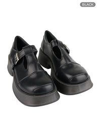 buckled-loafers-cl402 / Black