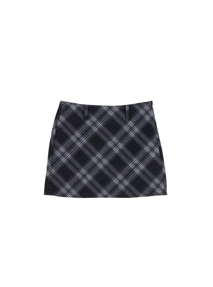 checkmate-mini-skirt-cn428 / Black