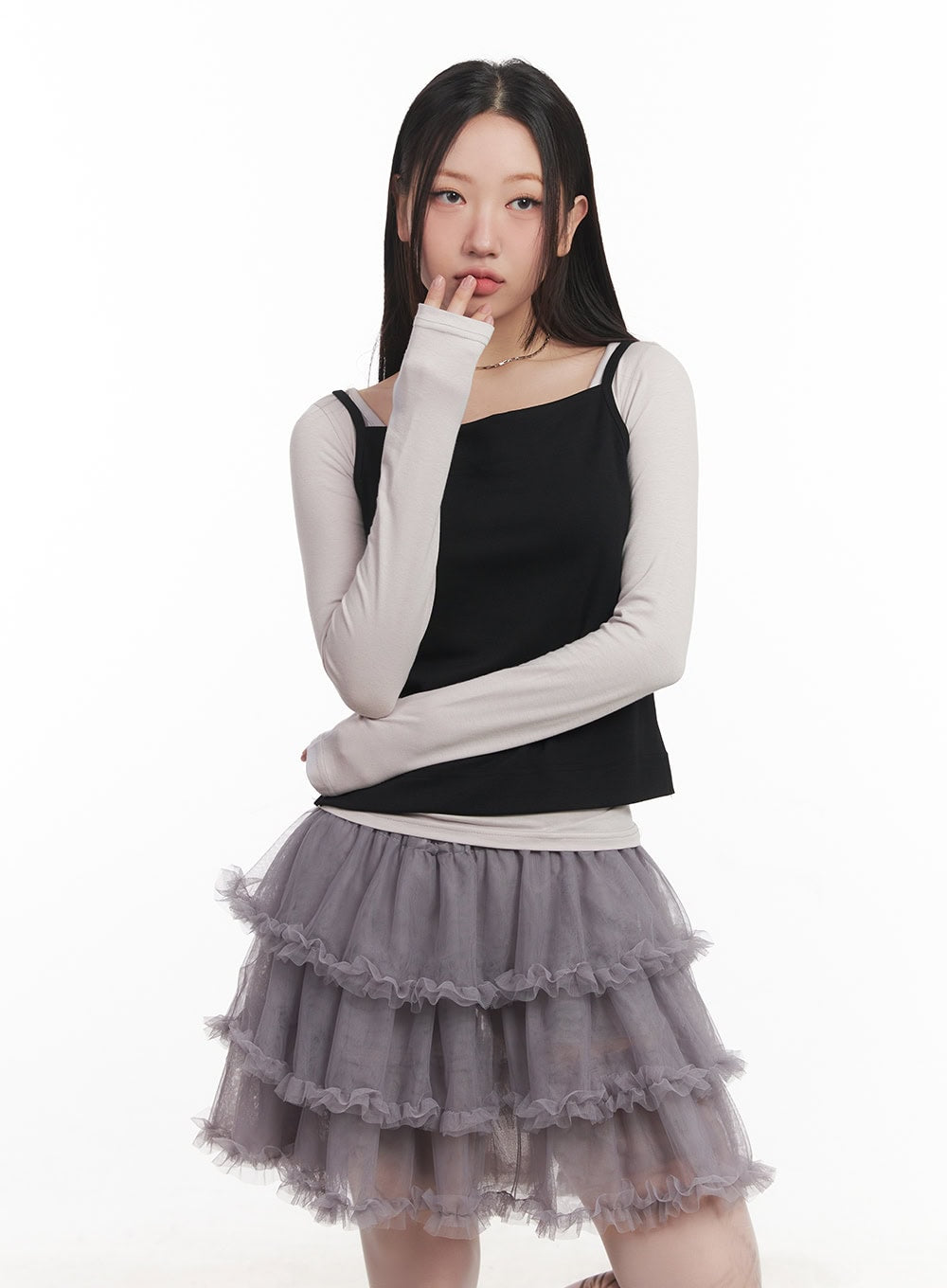 sleeveless-boat-neck-crop-top-cm528 / Black