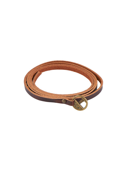 slim-multi-leather-belt-co431 / Brown