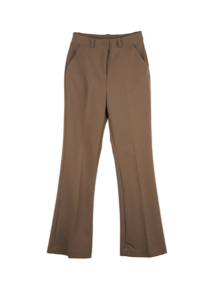 classic-chic-tailored-pants-od417 / Brown