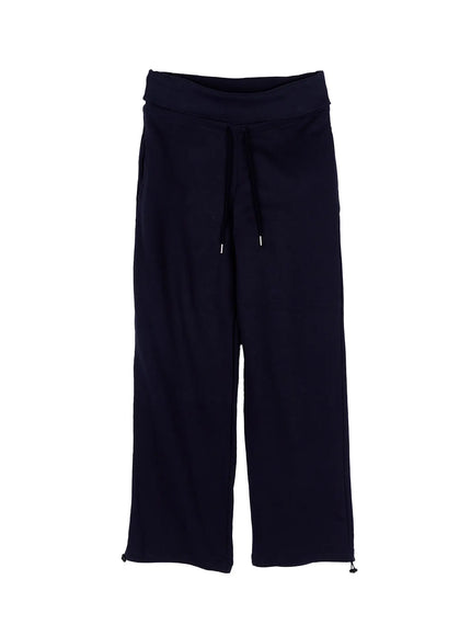 foldable-waist-wide-sweatpants-ca520 / Dark blue