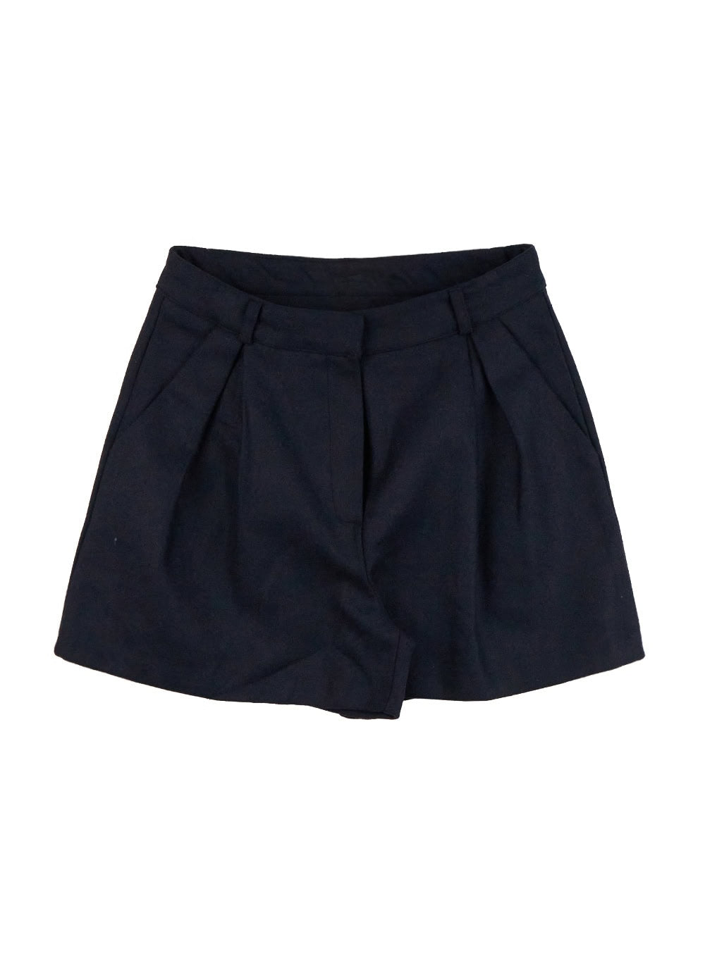 pintuck-loose-fit-shorts-od412 / Dark blue