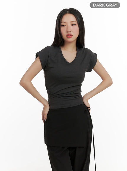x-wrap-tee-cy403 / Dark gray