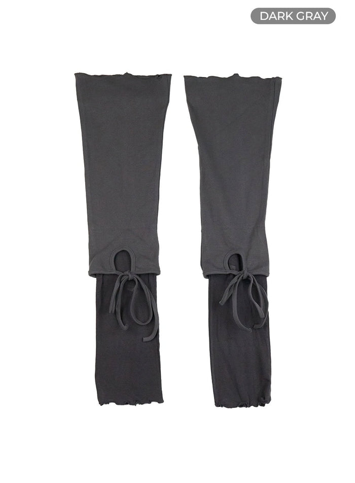 solid-strap-leg-warmer-cl402 / Dark gray