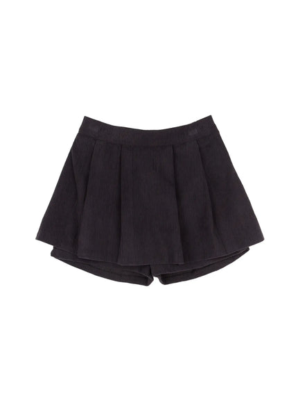 classic-pleated-mini-skirt-cn527 / Dark gray
