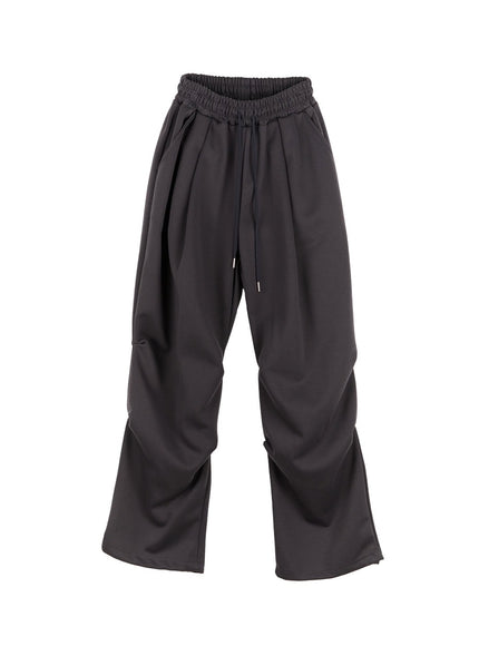 shirred-wide-fit-sweatpants-cf512 / Dark gray