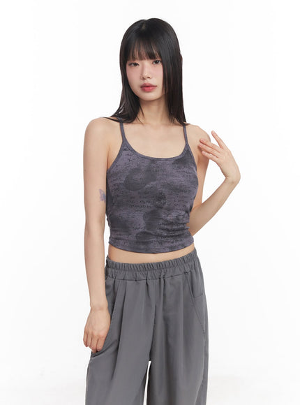 graphic-cropped-tank-top-cy512 / Dark gray