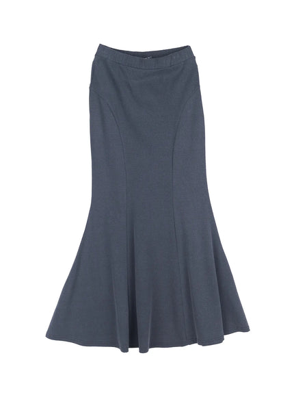 grey-bodycon-maxi-skirt-cl518 / Dark gray