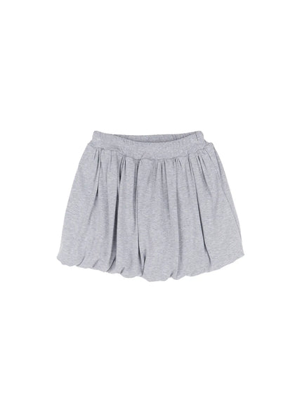Comfy Gray Pleated Skirt CL516
