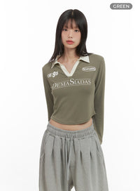 stretchfit-polyester-crop-shirt-cs412 / Green