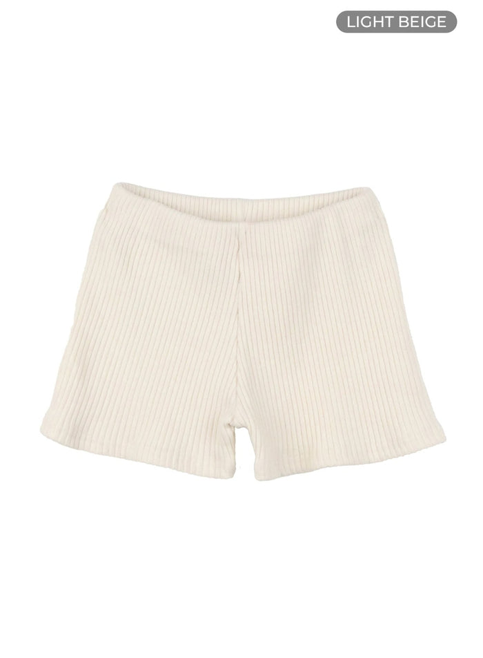 solid-cotton-shorts-cy414 / Light beige
