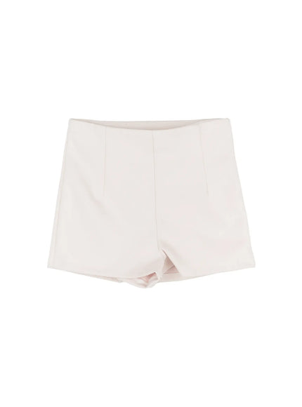 high-waist-wool-blend-shorts-cj507 / Light beige