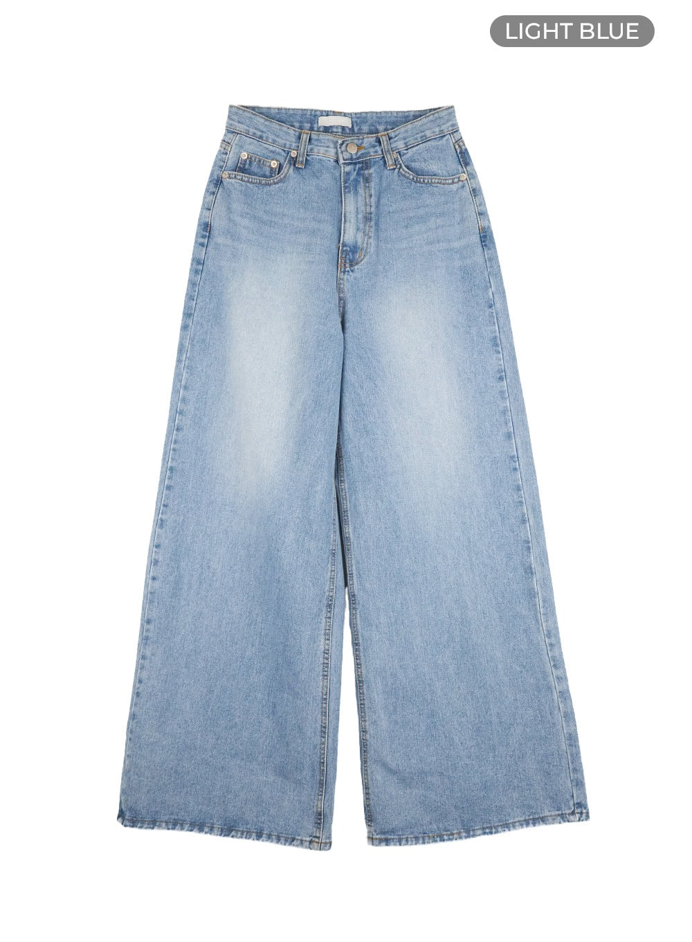 washed-wide-leg-jeans-cl404 / Light blue