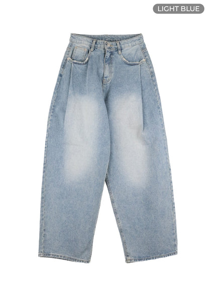 washed-out-wide-fit-baggy-jeans-ca416 / Light blue
