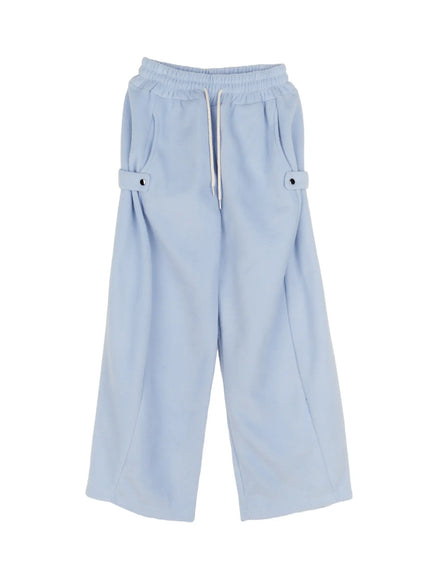 loose-fit-fleece-sweatpants-cn526 / Light blue