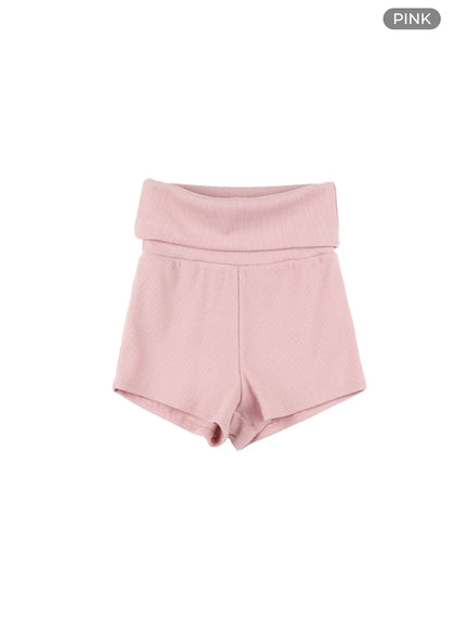 solid-slim-fit-skort-cm426 / Pink