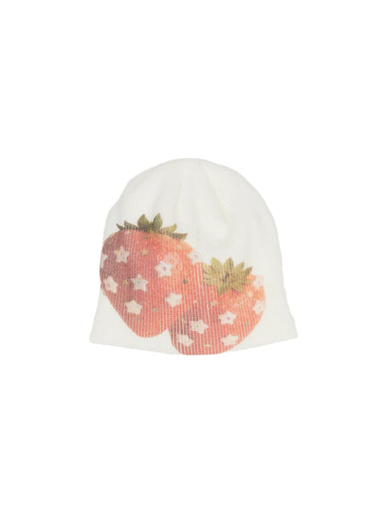 cute-knit-beanie-cf525 / Strawberry