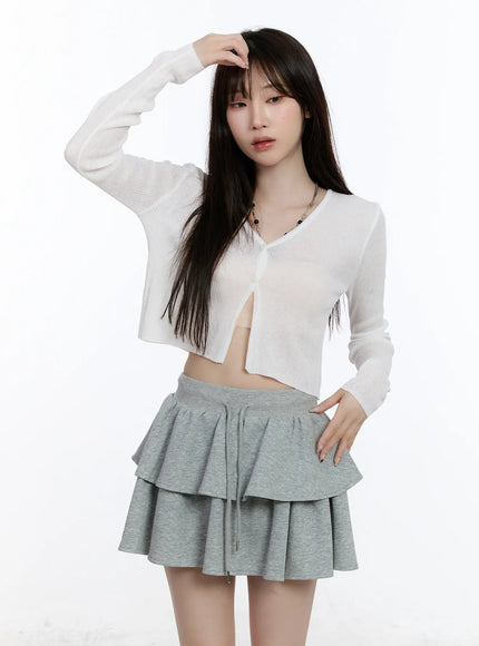 sheer-linen-cardigan-ca501 / White