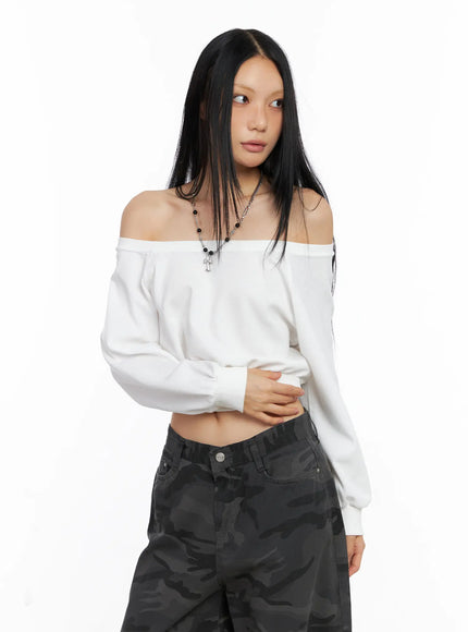 Casual Off-Shoulder Pullover CS511