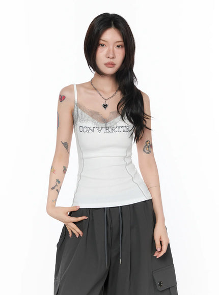 lace-detail-cami-top-ca524 / White