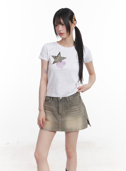 star-graphic-baby-tee-cu506 / White