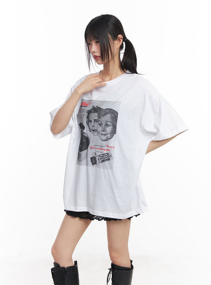 oversized-cotton-graphic-tee-cy512 / White