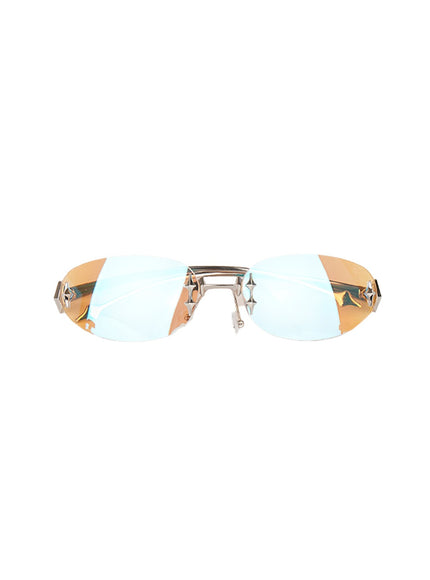 oval-frame-sunglasses-ca518 / Yellow