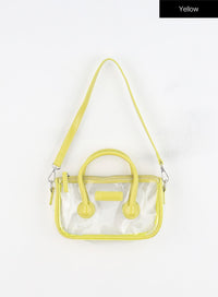 clear-shoulder-bag-in317 / Yellow