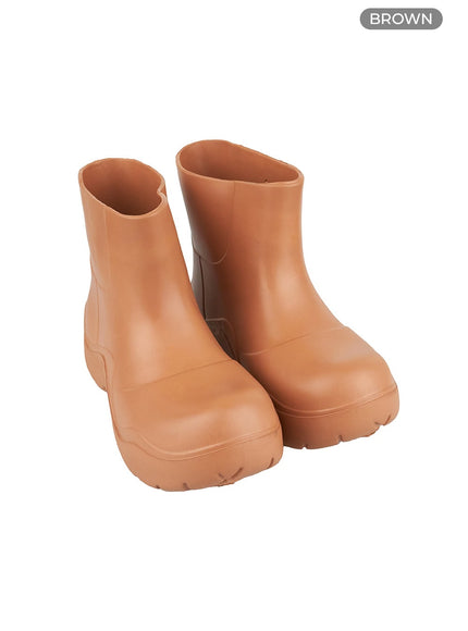 ankle-rain-boots-ol417 / brown