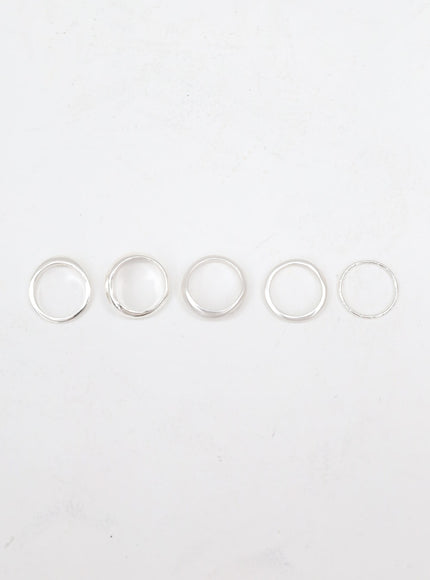 Wavy 5 Set Rings CJ17