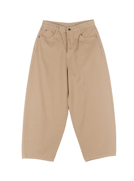 wide-leg-cotton-pants-cf504 / Beige